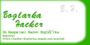 boglarka hacker business card